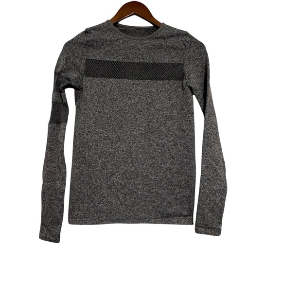 Women's C&C California Grey Athletic Compression Longsleeve Top with Thumbholes - Picture 1 of 8